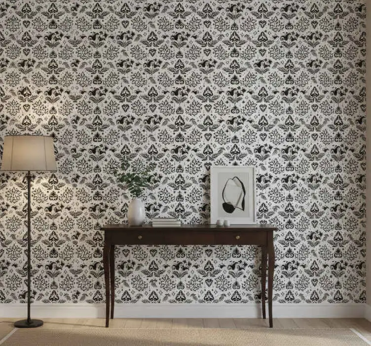 Populärt val Elegant blommönster tapet korridor