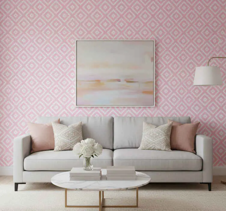 Tapet texturer och mönster rosa rutor geometrisk mönster Begränsat antal