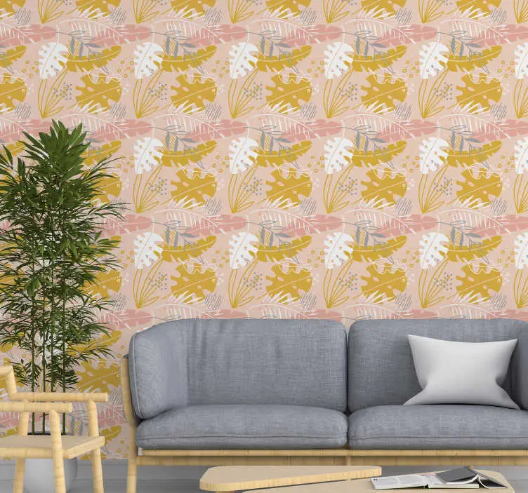 Beställ idag Retro blommor natur tapeter