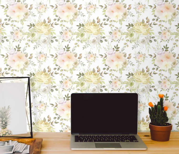 Lägg i varukorgen Blomningssammansättning Tapet blommor