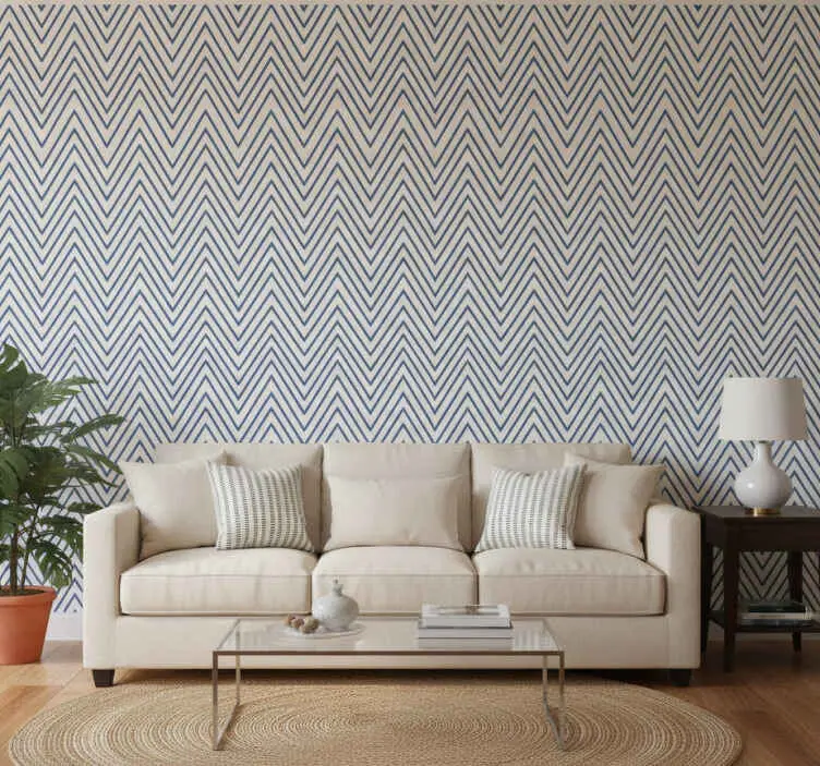 Populär Modern tapet hamptonstil linjemönster