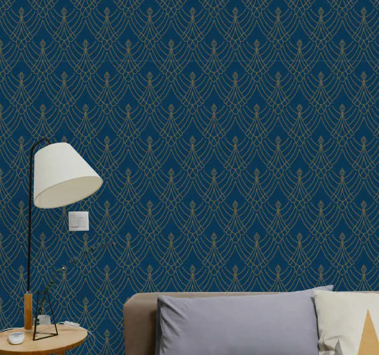 Handla nu Elegant bladdesign modern tapet