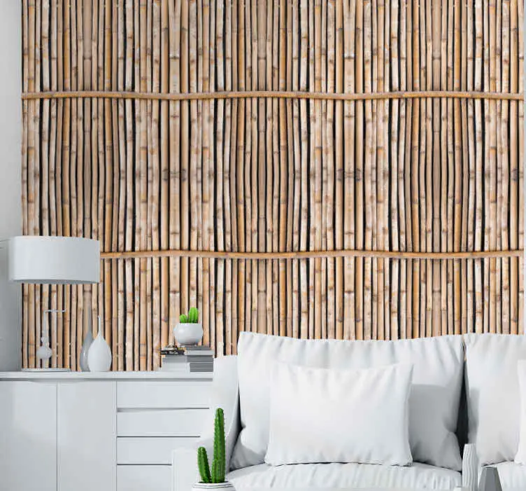 Naturlig bambu textur fondtapet vardagsrum Köp nu