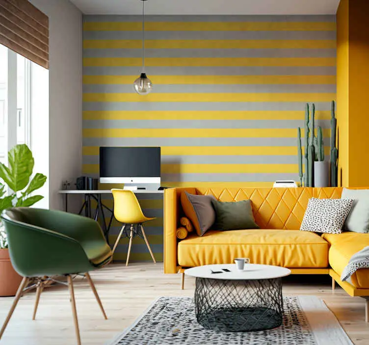 Handla nu Pantone horisontella ränder horisontellt mönster tapet