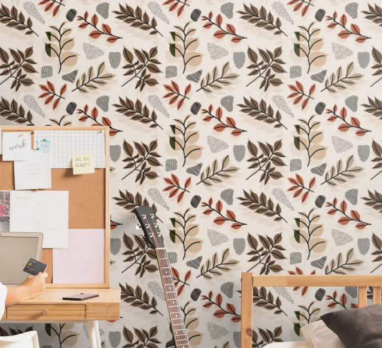 Expressleverans Botaniskt bladmotiv Tapet blad