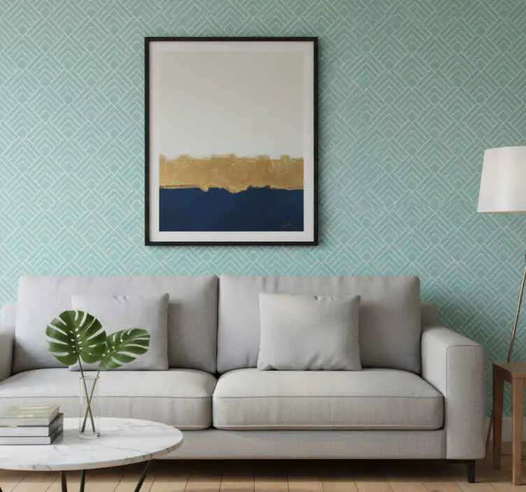 Modern tapet med geometrisk mönsterstil Extra rabatt