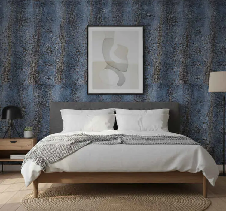 Tapet sovrum retro design med rått mönster Köp nu