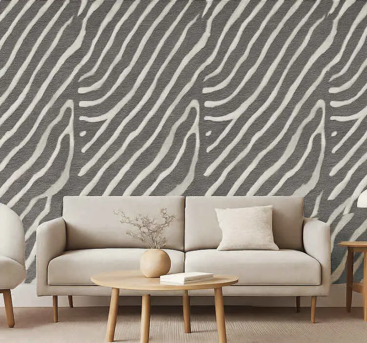 Beställ nu Fondtapet vardagsrum zebra djurmönster