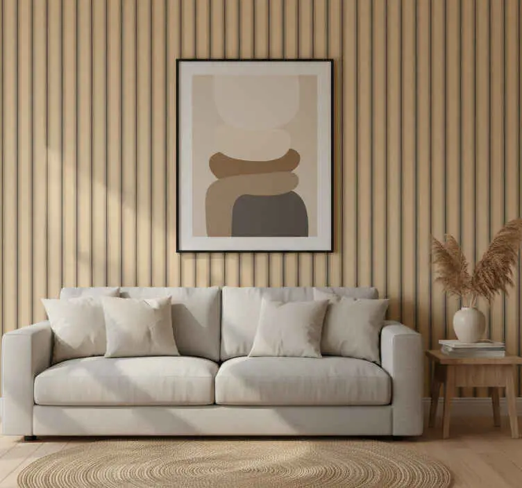 Kampanj Fondtapet vardagsrum brun tub minimalistisk mönster