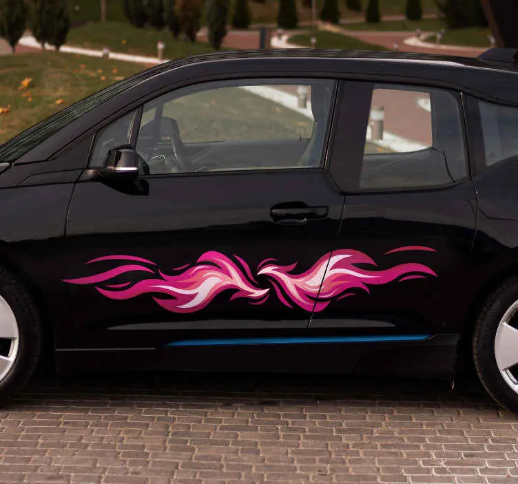 Bästa pris Tribal rosa lågor set bildekaler