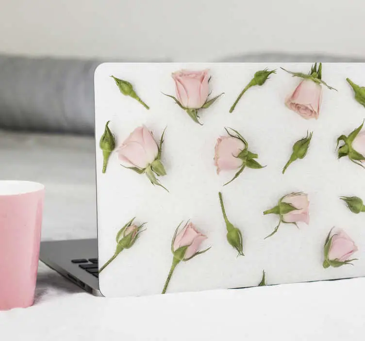Billigare Romantisk vårblomma laptop hud