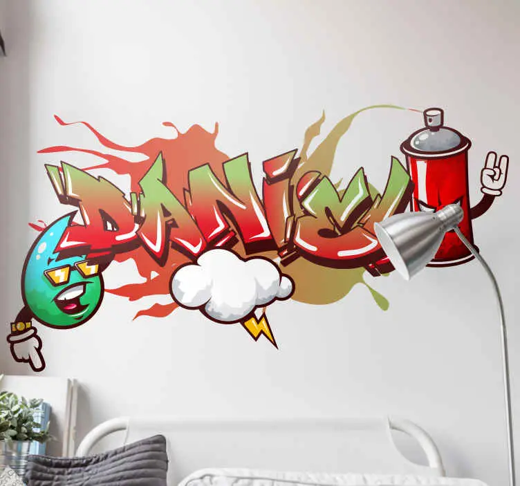 Graffiti spraycan karaktärer urban dekal Erbjudande