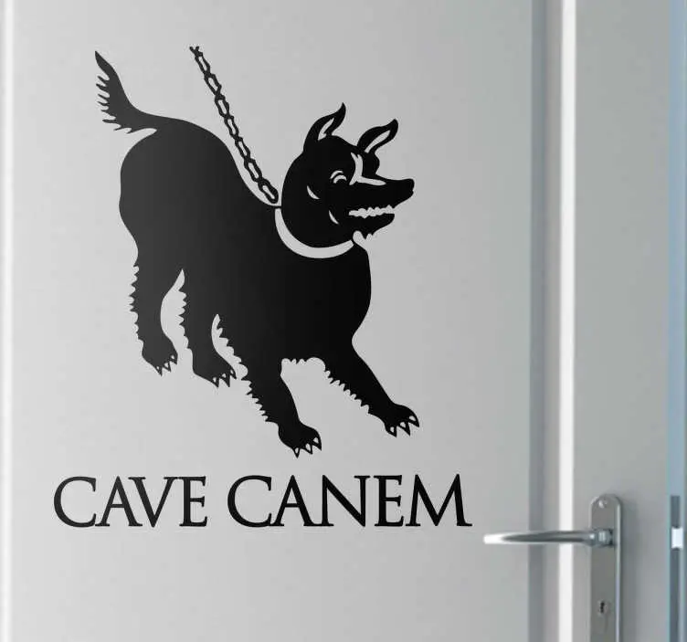 Populär Grotta canem dekal