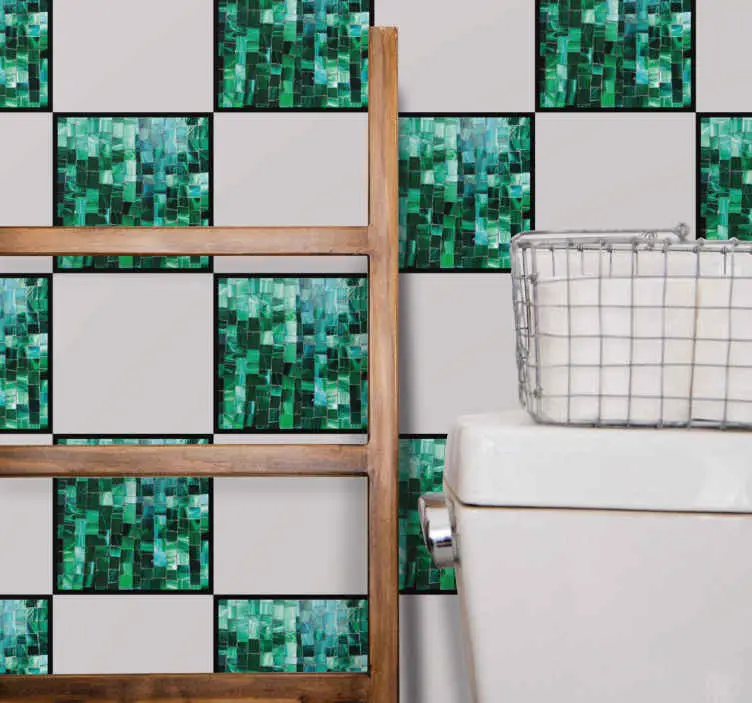 Gradient grön mosaik kakel överföring Beställ idag