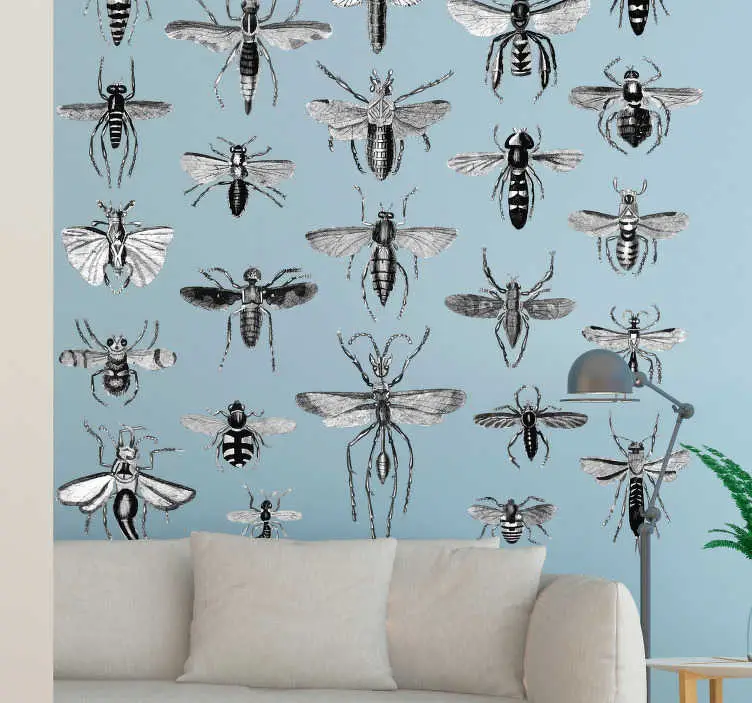 Flygande insekter väggdekal Erbjudande