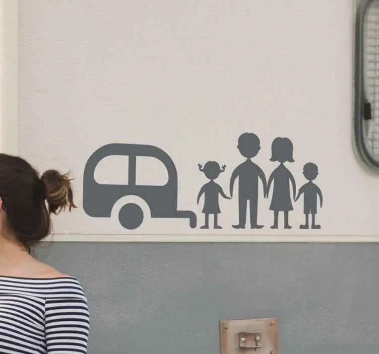 Familjen husvagn dekal Bästa pris