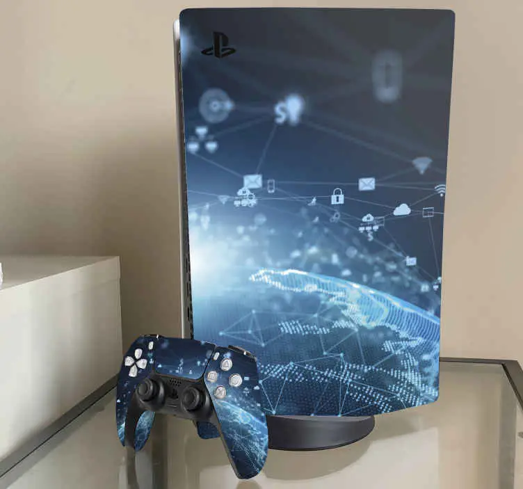 Rea Global nätverksanslutning playstation 5 dekal