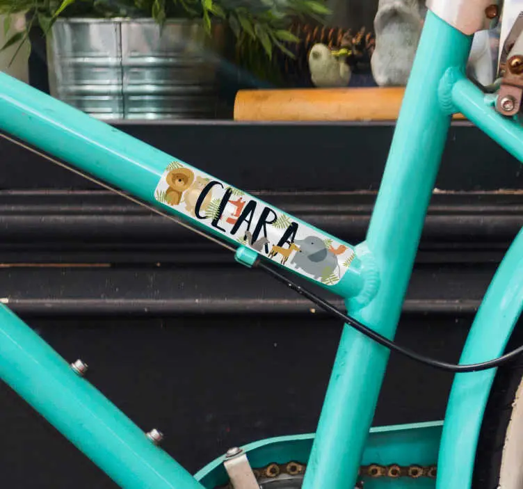 Begränsat erbjudande Olika namngivna djur cykel dekaler