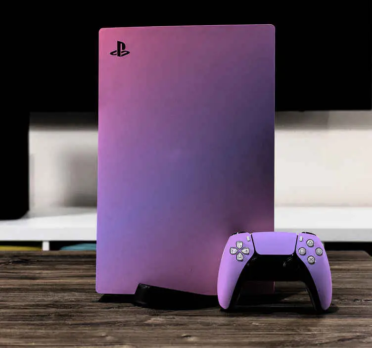 Begränsad tid Rosa gradient playstation 5 dekal