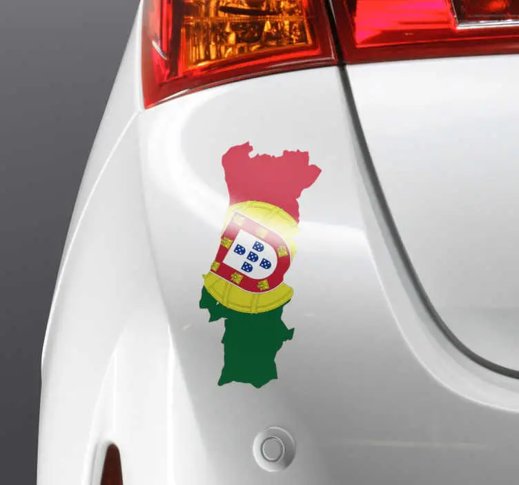 Portugal karta bil dekal Billig