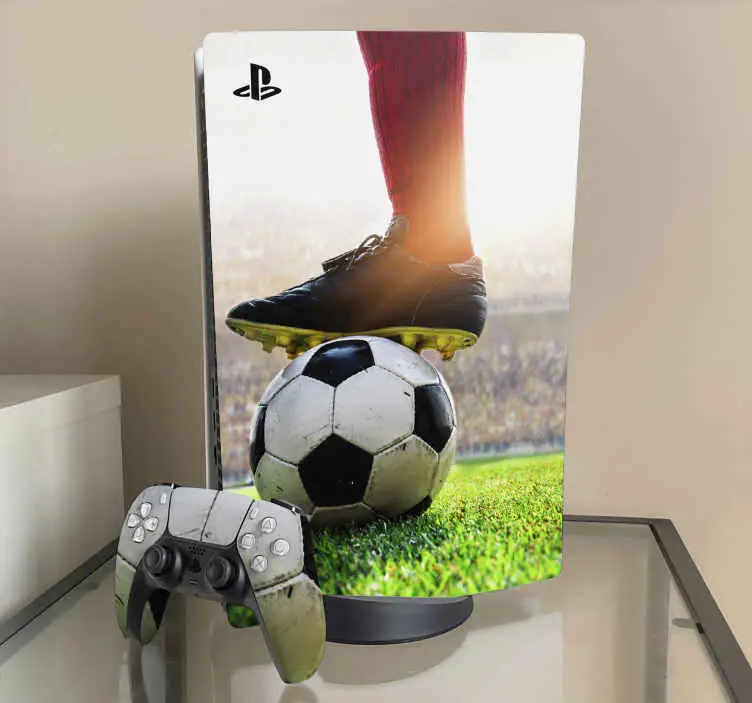 Extra rabatt Fotbollsspelare playstation 5 dekal