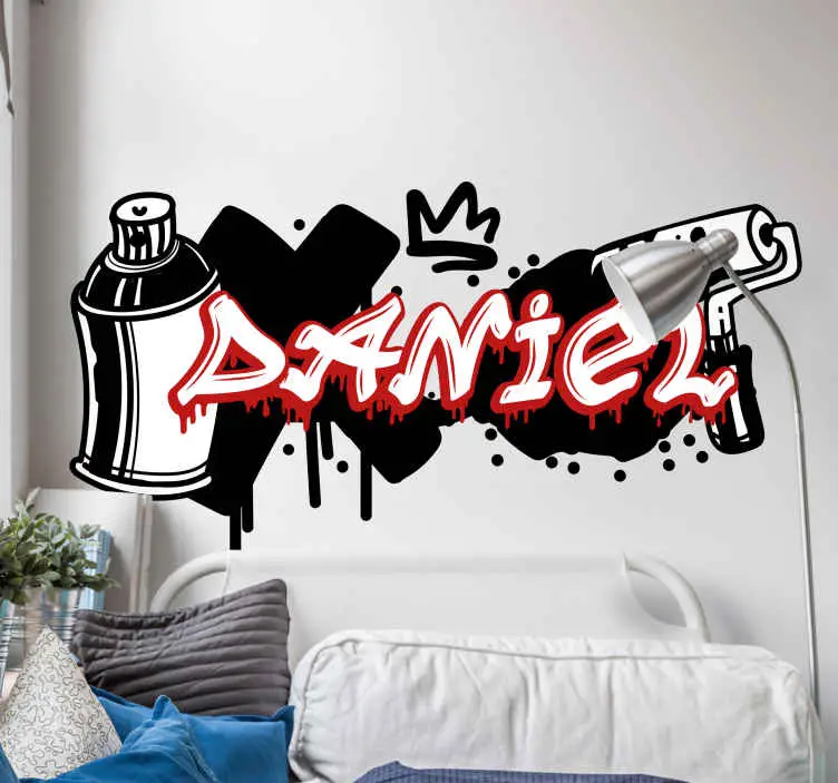 Minimala färger grafitti urban dekal Kampanj