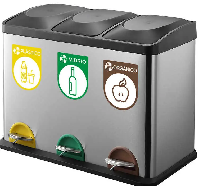 Nyhet återvinning behållare emoji väggdekor