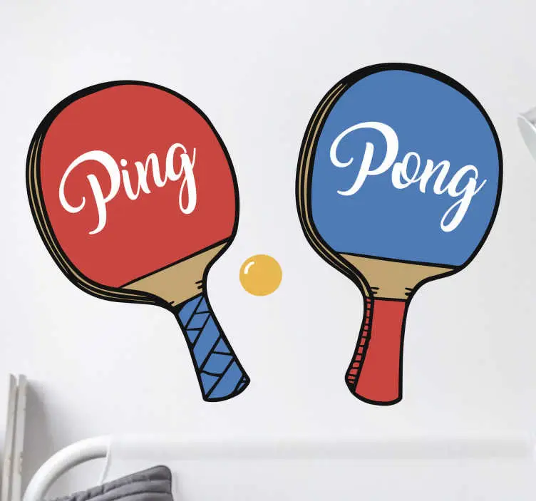Ping pong väggdekor Kampanj