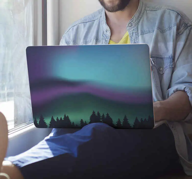 Norrsken vatteneffekt laptop hud Endast idag