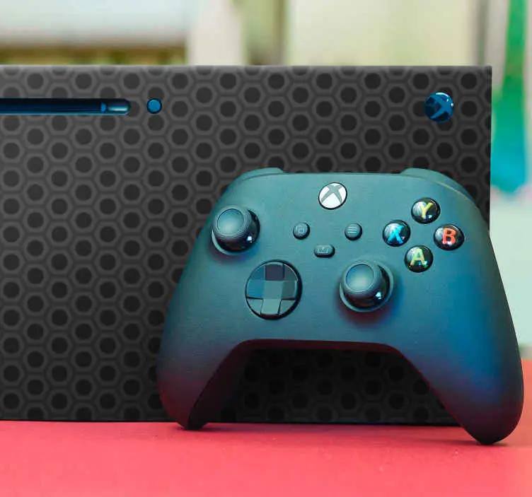 Mörkgrå kolfiberstruktur xbox-dekal Handla nu
