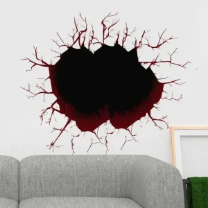 3d-hål visuella effekter vägg klistermärke Billig