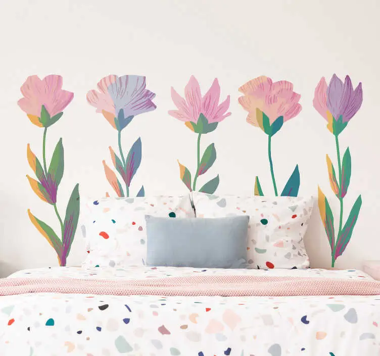 Handla nu Nordisk stil blommaväggdekor