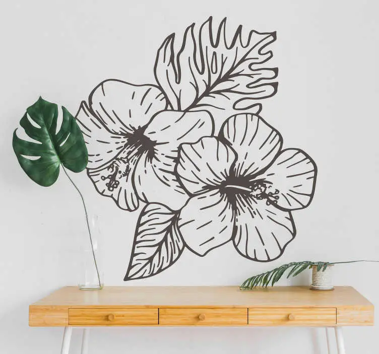 Våren orkidé blomma väggdekor Fynd