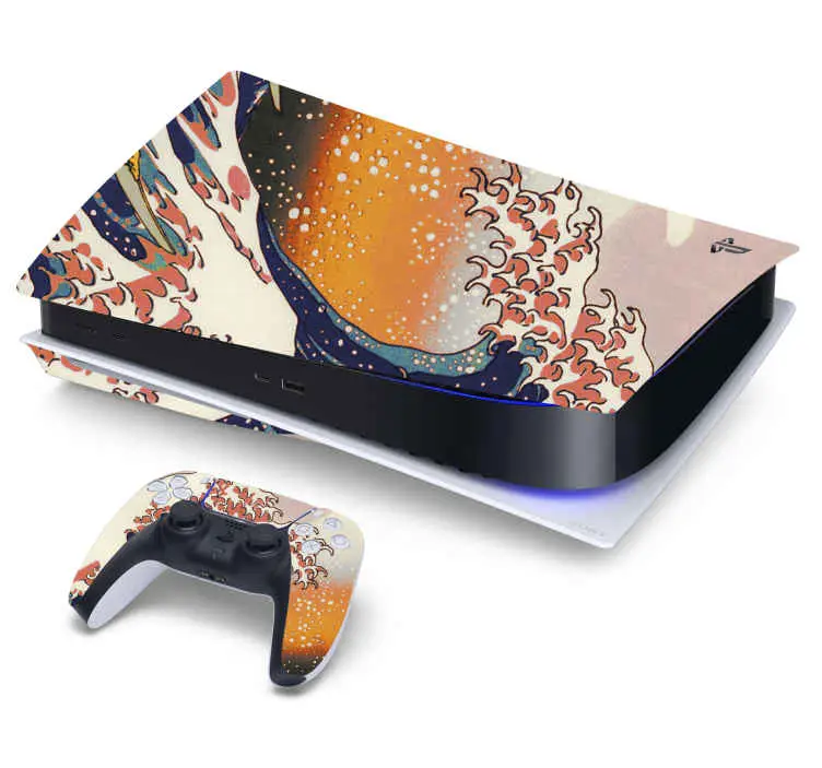 Grafisk snö land playstation 5 dekal Nyhet
