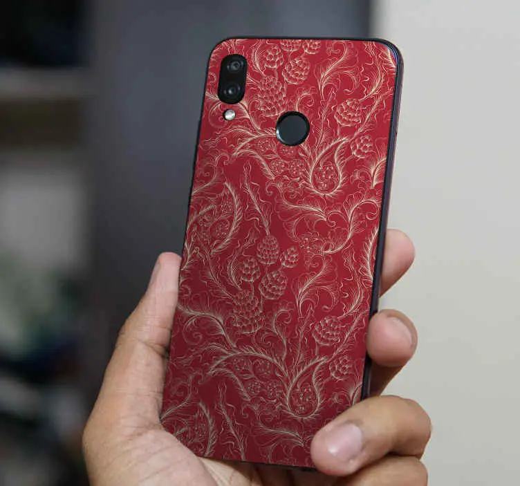 Paisley illustration mobil dekal Utförsäljning