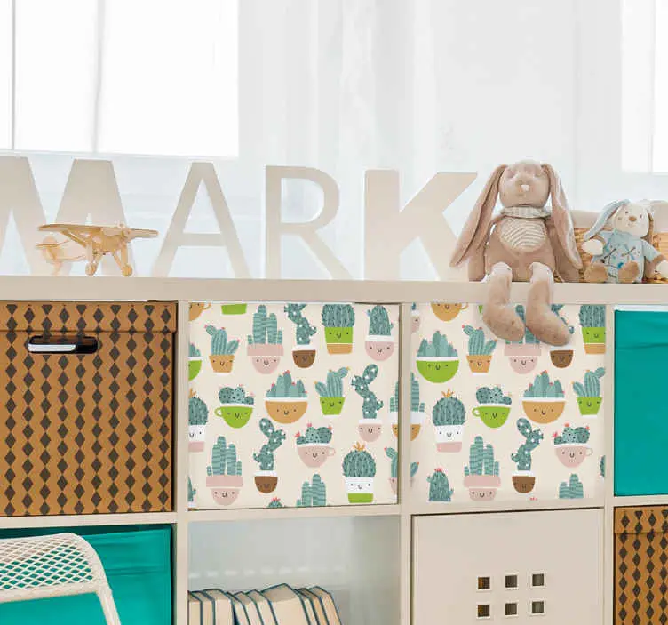 Kaktuskrukor dekaler för möbler Erbjudandepris