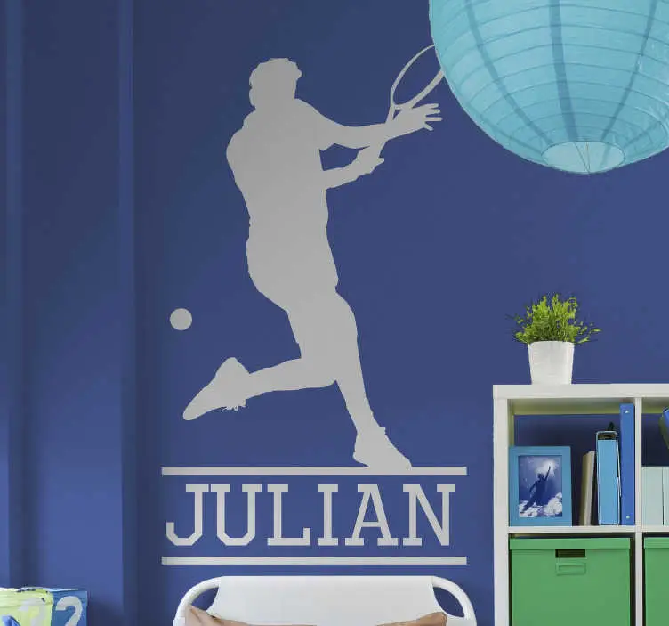 Tennisspelare silhuett väggdekor Fynd