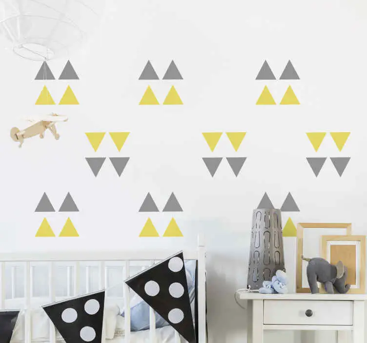 Fri frakt Barn pantone trianguler väggdekor
