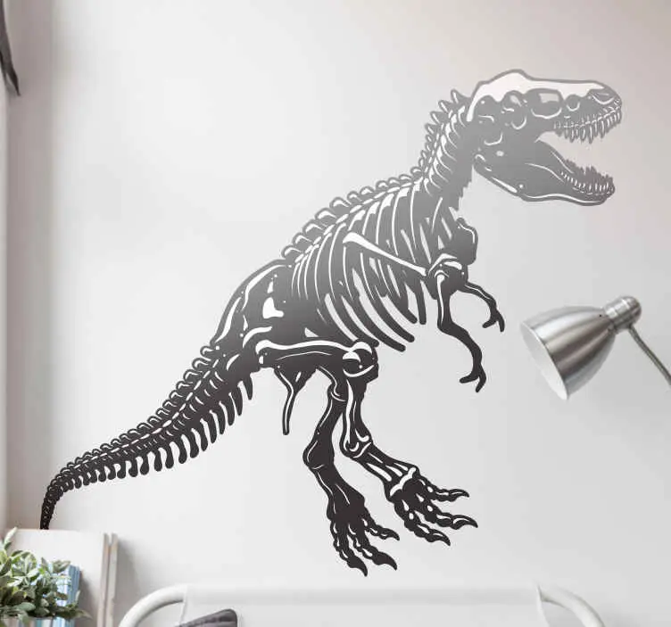 Fynd Dinosaurie skelett drake väggdekal