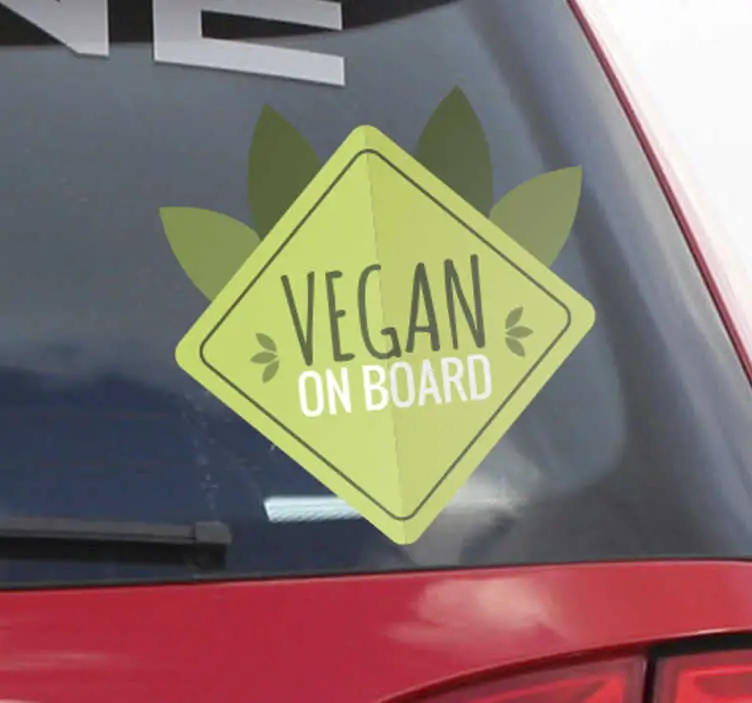 Vegan ombord vinyl skylt risnedsättning