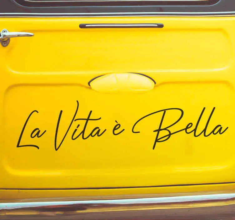 La vita è bella bildekal Handla nu