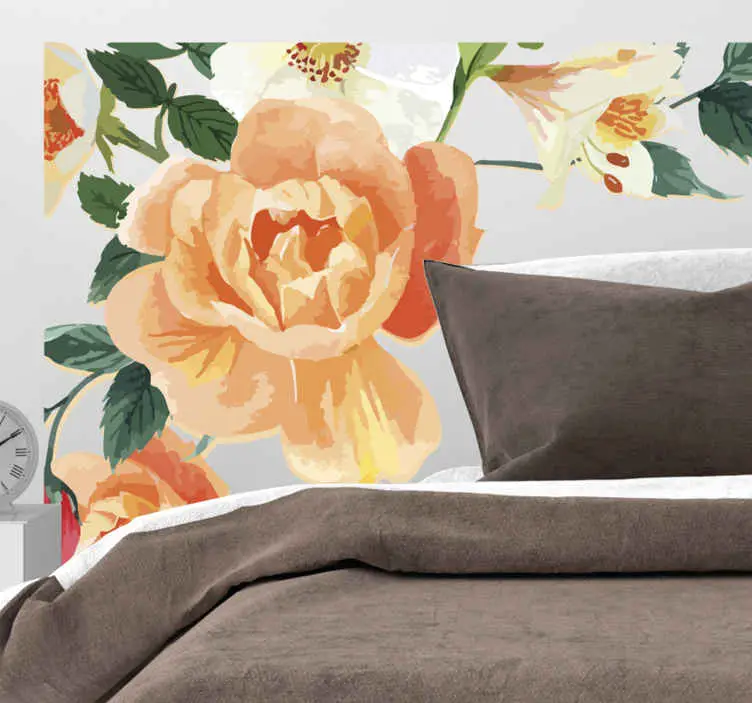 Pionkord dekoration blomma vägg dekor Fri frakt