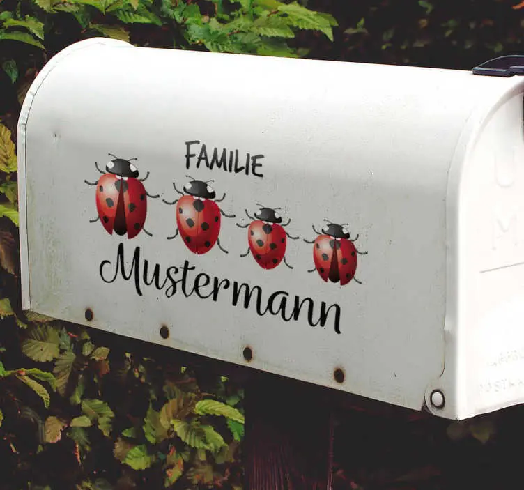 Nyckelpiga familjens textväggdekor Kampanj