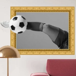 3d fotboll ram dekal Reapris