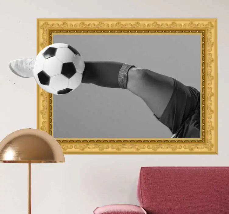 3d fotboll ram dekal Reapris