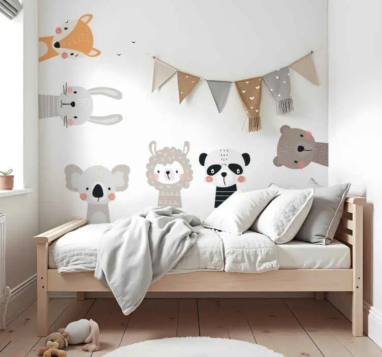Skandinaviska djurpack wallsticker Begränsat erbjudande