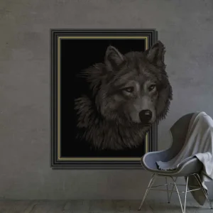 3d varg visuella effekter väggdekal Kampanjpris