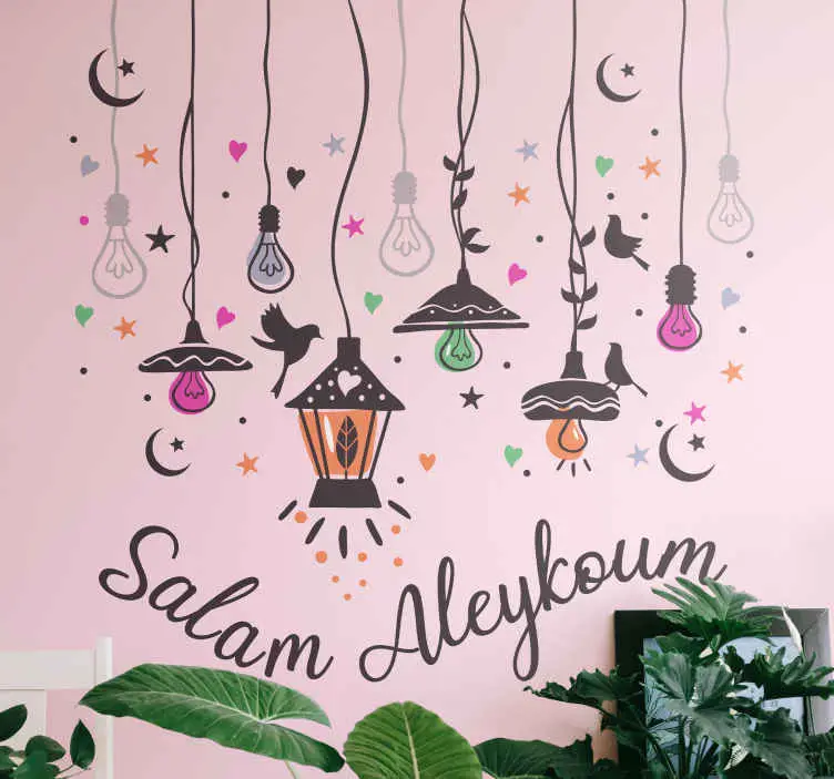 Välkommen med arabisk design arabisk dekal Erbjudande
