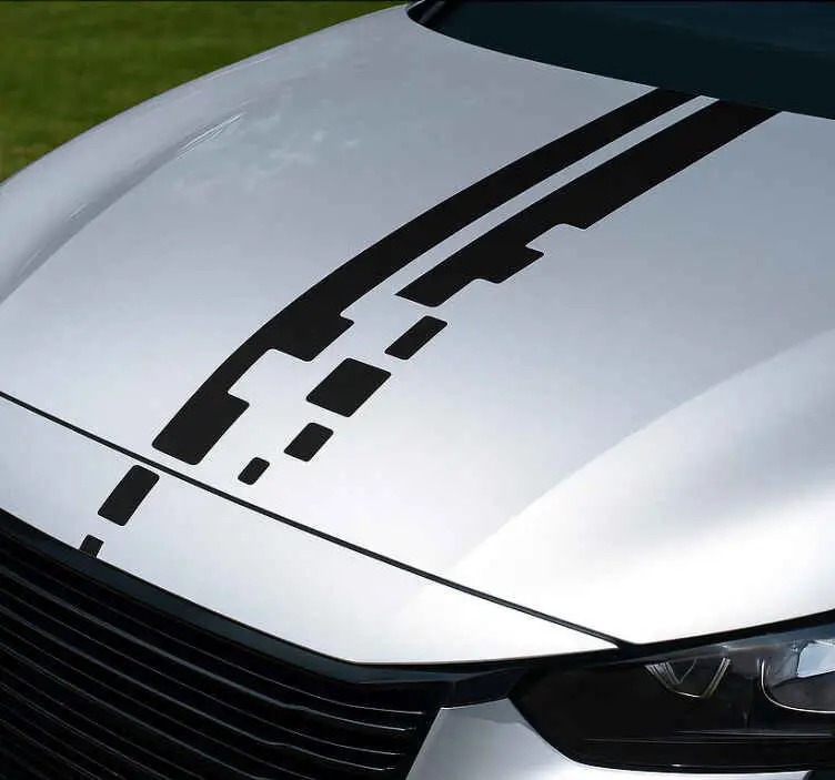 Reapris Bildekaler pixel racing stripe