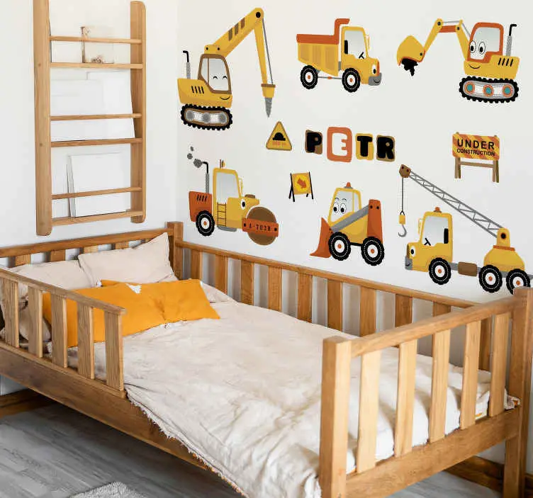 Kundfavorit Digger set leksak dekal